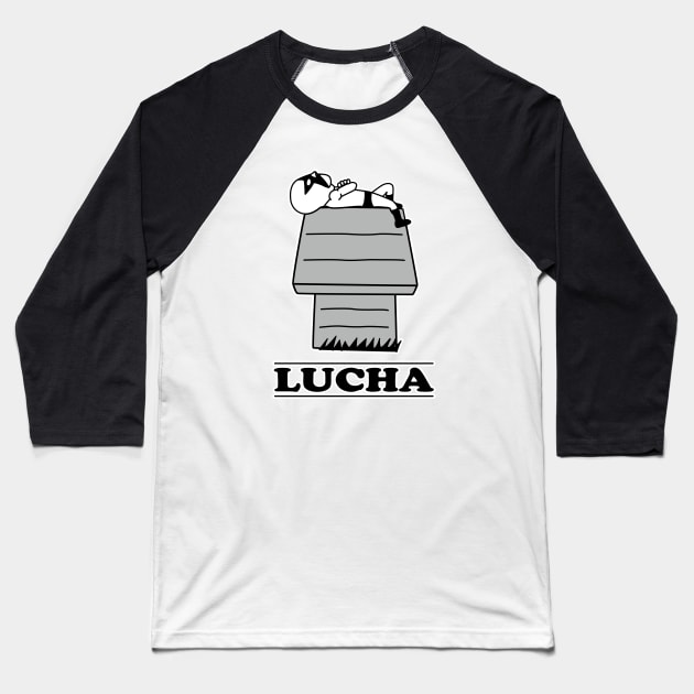 LUCHA#32mono Baseball T-Shirt by RK58